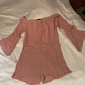 Pink Shorts Romper